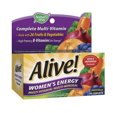 Multivitaminico Alive! para mujeres 50 tabletas